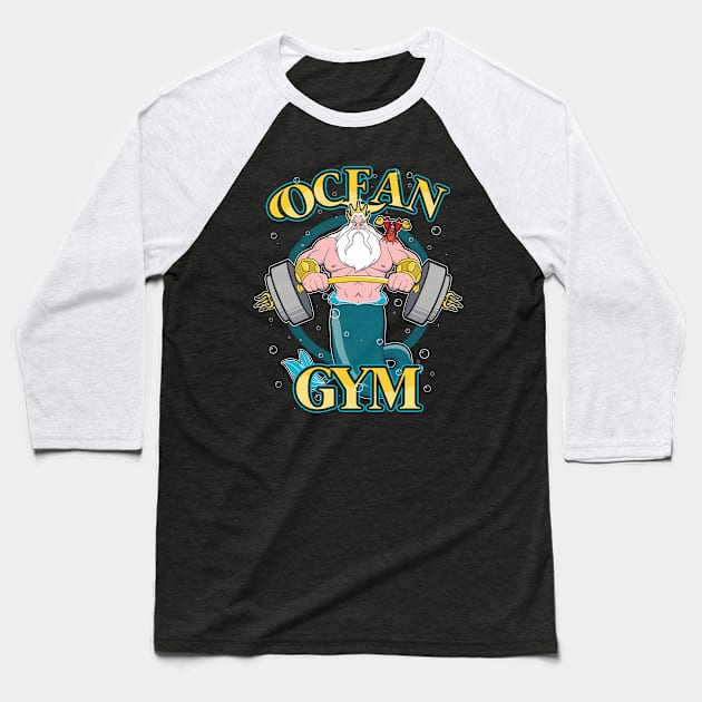 Ocean Gym Baseball T-Shirt by jozvoz